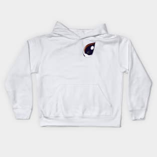 Harlequin Duck (Small Text) Kids Hoodie